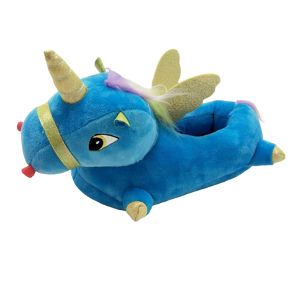 Einhorn Hausschuhe Blau