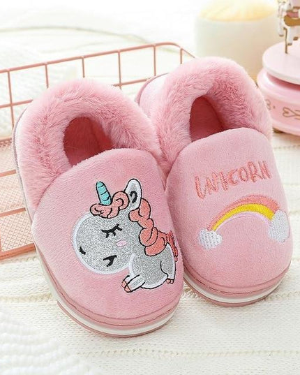 Einhorn Emoji Rosa Hausschuhe