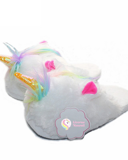 Plüsch Einhorn Hausschuhe
