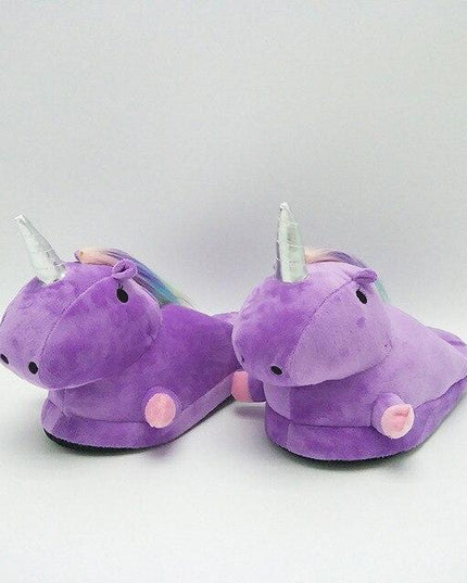 Einhorn Hausschuhe Lila Hausschuh