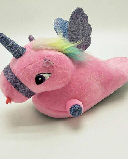 Einhorn Zärtlichkeit Hausschuhe Rosa