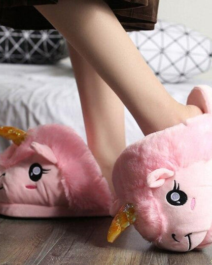 Rosa Kawaii Hausschuhe für Erwachsene