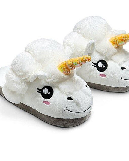 Einhorn Kopf Hausschuhe