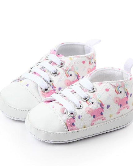 Weiße Einhorn Babyschuhe für Baby