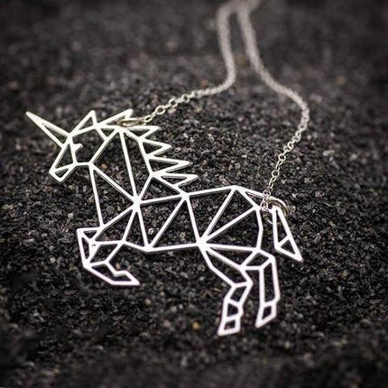 Einhorn-Kette Origami-Schmuck