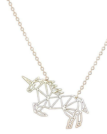 Einhorn-Kette Origami-Schmuck