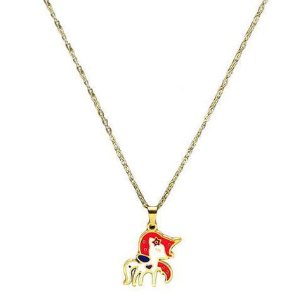Einhorn Kette Rote Mähne