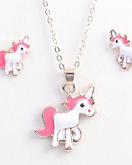 Einhorn Kette Rosa Anhänger