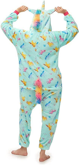Einhorn Muster Pyjama-Overall