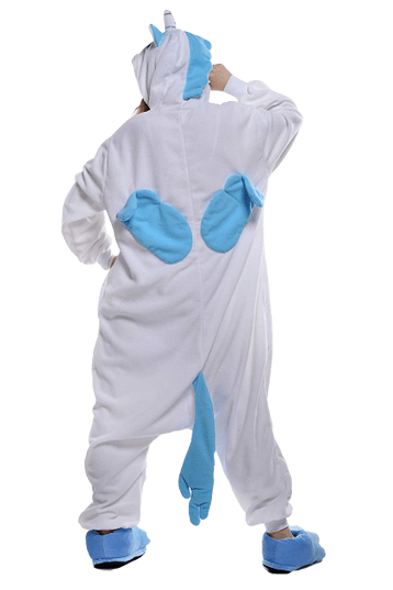 Blauer Einhorn-Pyjama-Overall