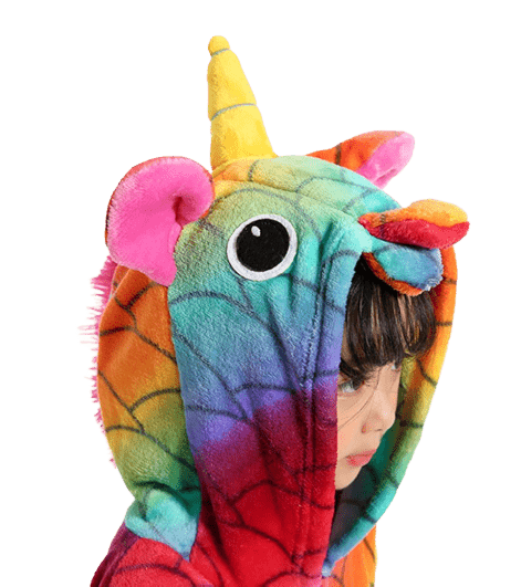 Einhorn Schuppen Pyjama-Overall