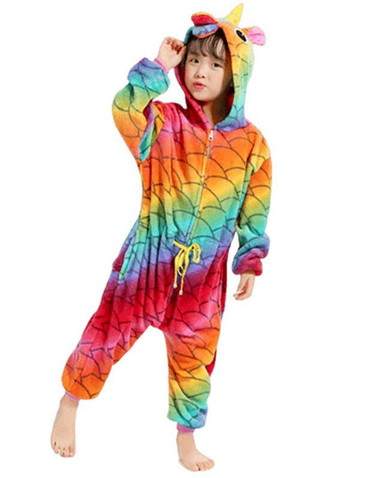 Einhorn Schuppen Pyjama-Overall