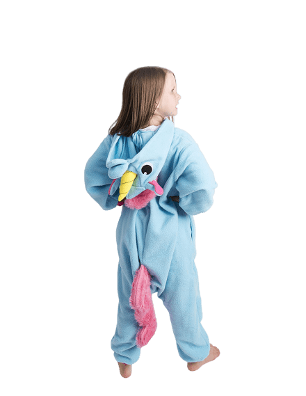 Einhorn Pyjama Kind Blau
