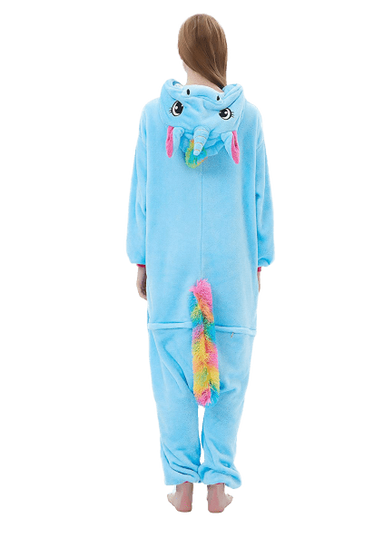 Damen Einhorn Pyjama Blau