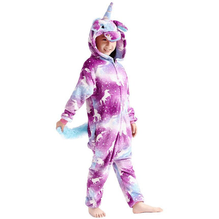 Einhorn-Galaxie-Pyjama-Overall