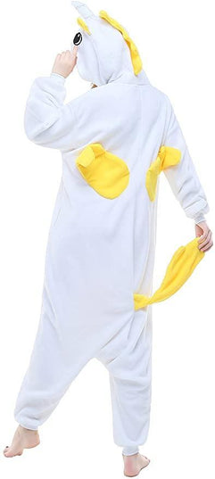 Einhorn-Pyjama-Overall Gelb