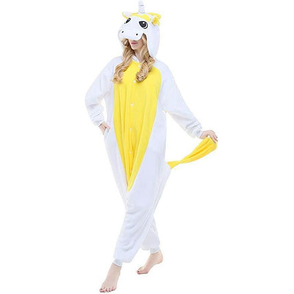 Einhorn-Pyjama-Overall Gelb