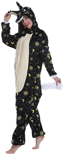 Pyjama-Anzug Einhorn Mond