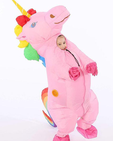 Aufblasbares Einhorn Kostüm Mädchen