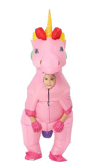 Aufblasbares Einhorn Kostüm Mädchen