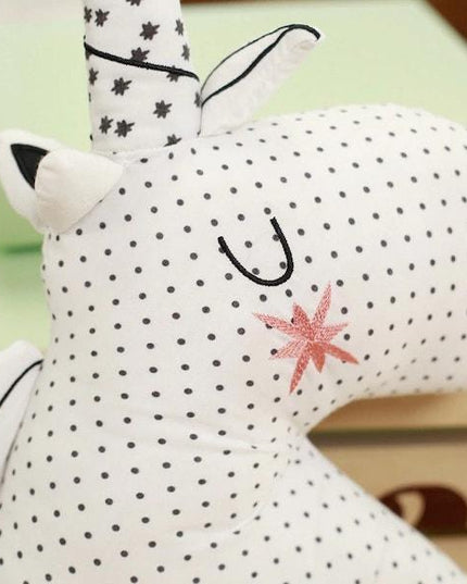 Einhorn Kissen Schwarz