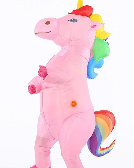 Mehrfarbige aufblasbare Einhorn-Verkleidung
