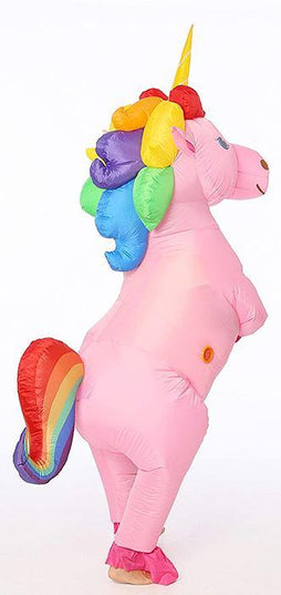 Mehrfarbige aufblasbare Einhorn-Verkleidung