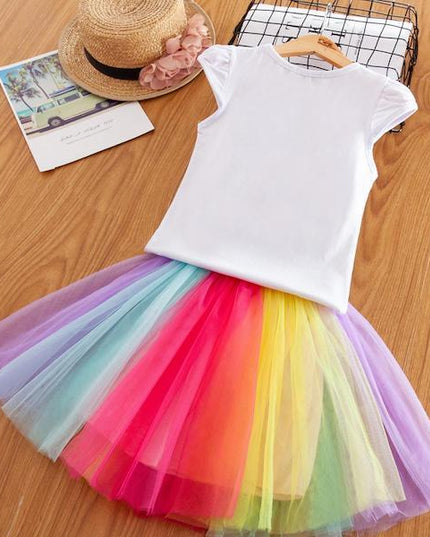 Einhorn Verkleidung Regenbogen Kleid