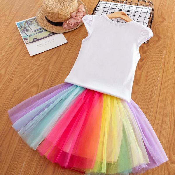 Einhorn Verkleidung Regenbogen Kleid