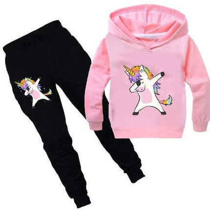 Einhorn Rosa Dab Trainingsanzug