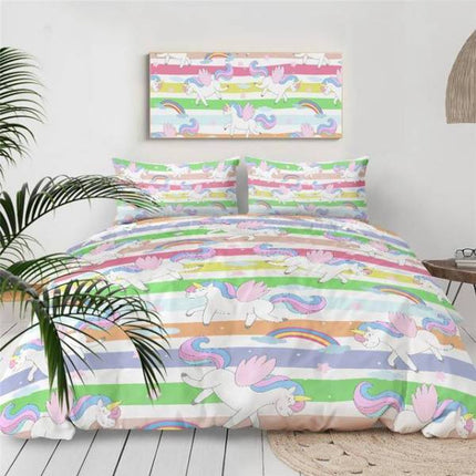 Einhorn-Bettwäsche Girly