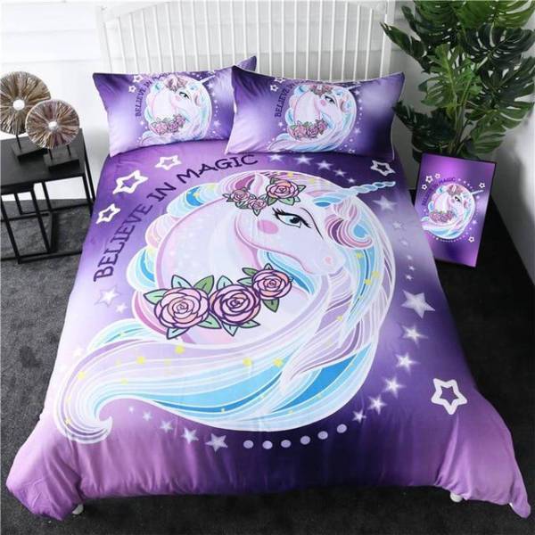 Einhorn-Bettwäsche-Set Sanfte Nacht
