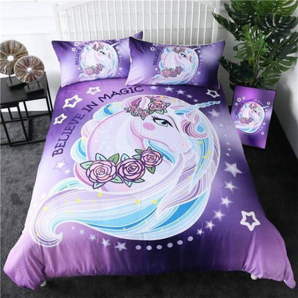 Einhorn-Bettwäsche-Set Sanfte Nacht