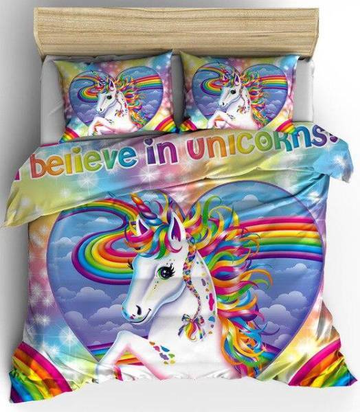 Deep Dream Einhorn-Bettwäsche-Set
