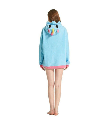 Blaues Einhorn Sweatshirt
