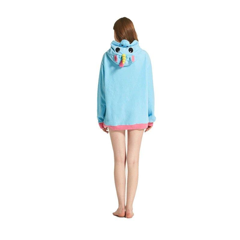 Blaues Einhorn Sweatshirt
