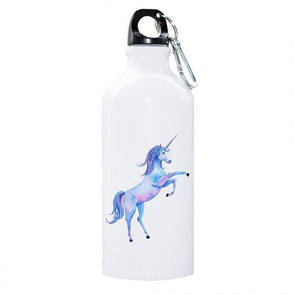 Aluminium Einhorn Flasche Blau