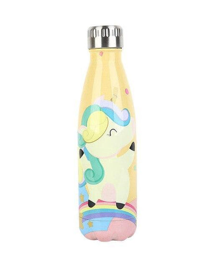 Gelbe Einhorn-Flasche
