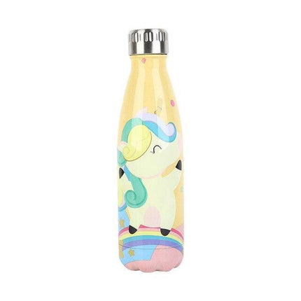 Gelbe Einhorn-Flasche