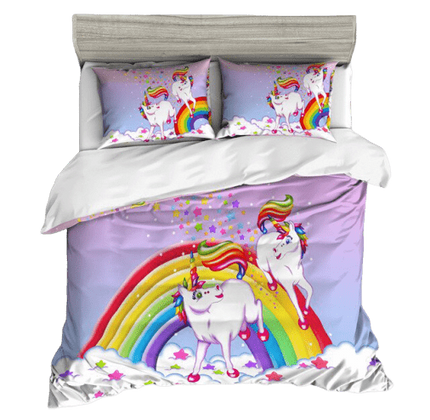 Bettbezug Einhorn Regenbogen