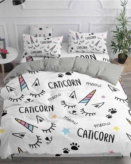 Bettbezug Einhorn Katze