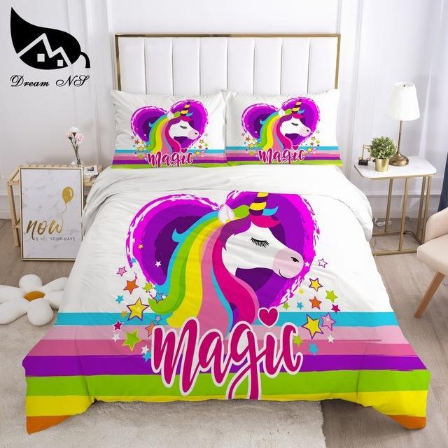 Bettbezug Einhorn Herz