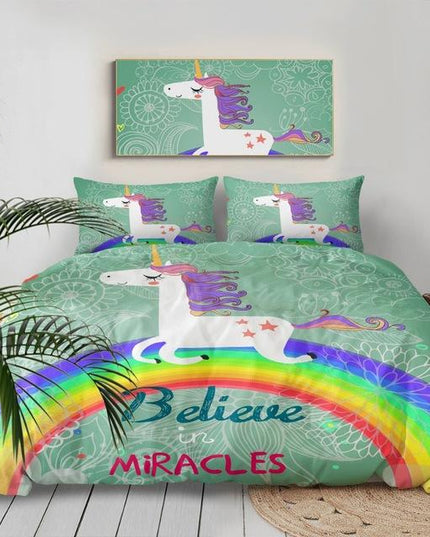 Bettbezug Happy Einhorn