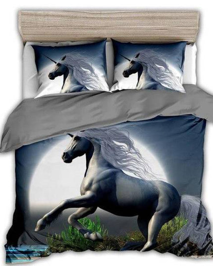 Bettbezug Einhorn Nacht