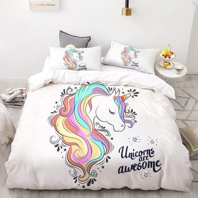 Bettbezug Prinzessin Einhorn Mädchen