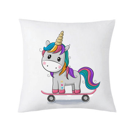 Einhorn Kissen Skateboard
