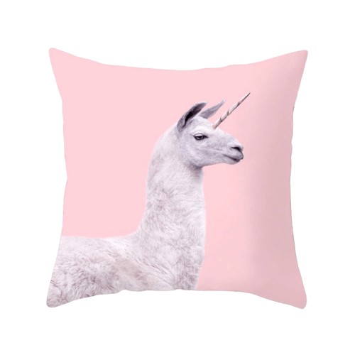 Einhorn Kissen Lama