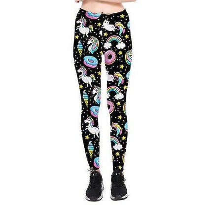 Galaxy Damen Einhorn-Legging-Hose