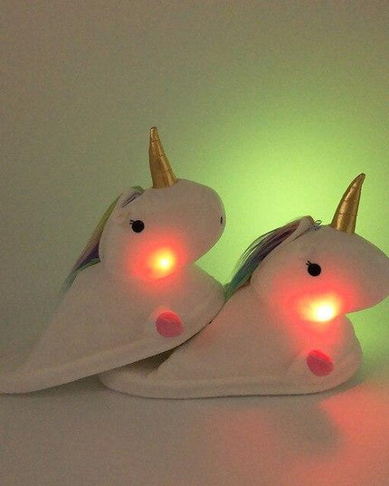LED Einhorn Pantoffeln