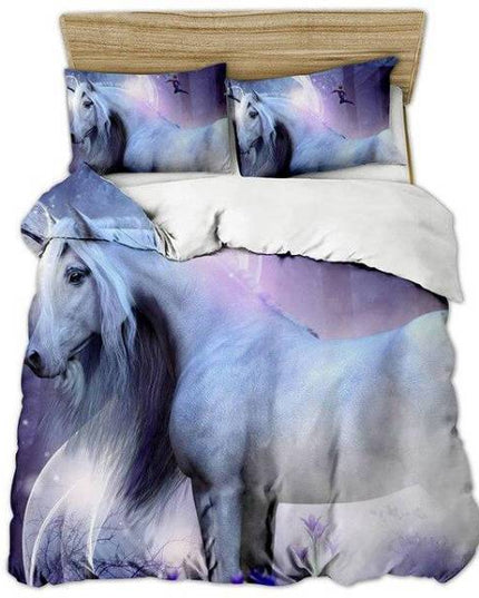 Einhorn Pferd Horn Bett Set
